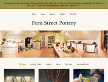 Tablet Screenshot of fernstreetpottery.net